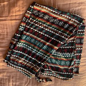 Joyspun Women's Sleep Pajama Pants wide leg black soot multi NWOT